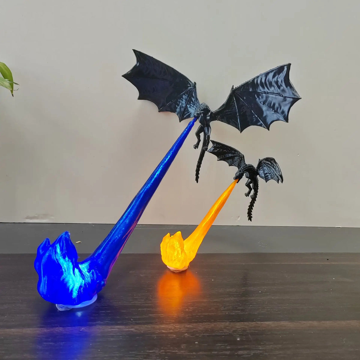 Draconic Ascent: Breath of Fire LED Art Lamp