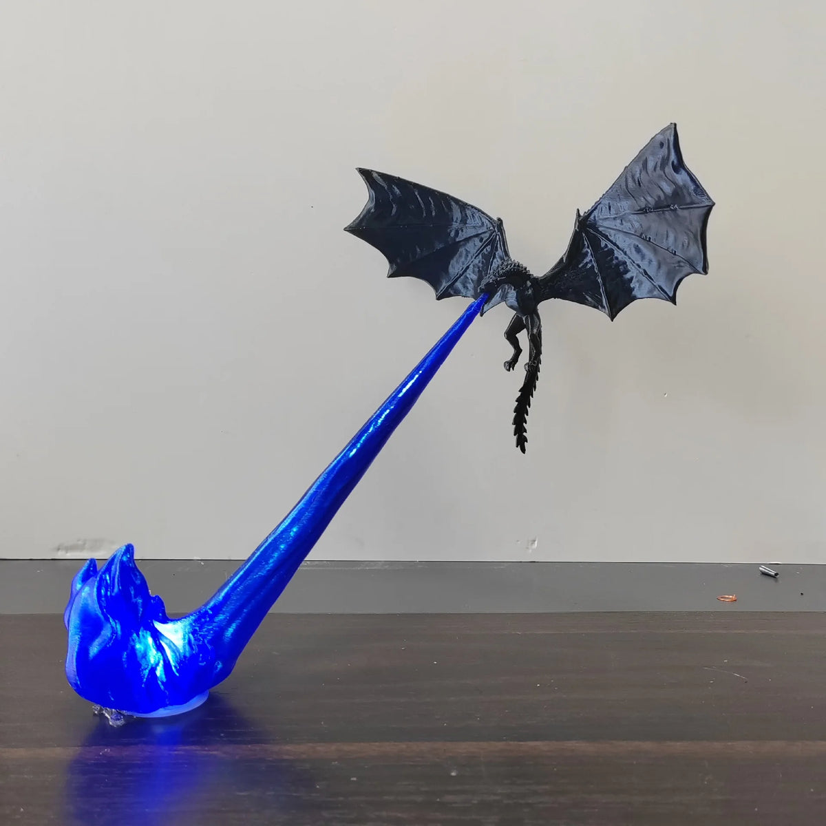 Draconic Ascent: Breath of Fire LED Art Lamp