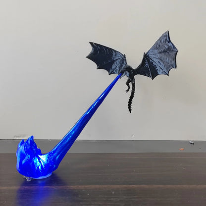 Draconic Ascent: Breath of Fire LED Art Lamp