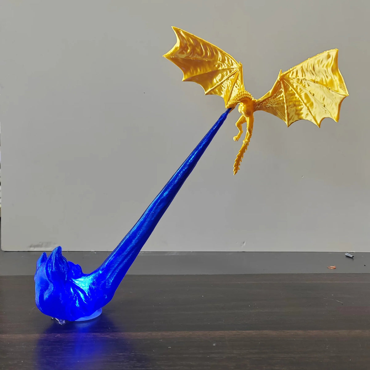 Draconic Ascent: Breath of Fire LED Art Lamp