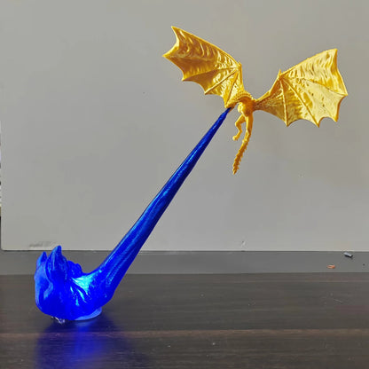 Draconic Ascent: Breath of Fire LED Art Lamp